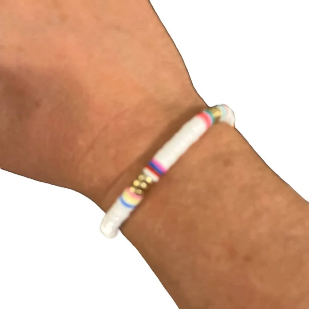 Andrew Christian Beach Bracelet White One Size Fits All